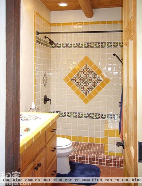 10个卫浴间瓷砖拼接 装点潮流卫浴