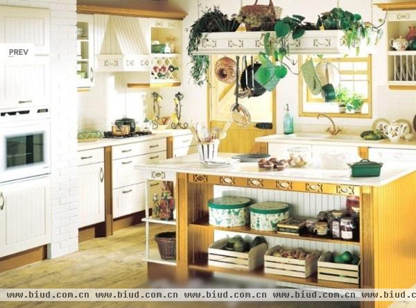 厨房也能铺地板 9种风格厨房地板案例(图)