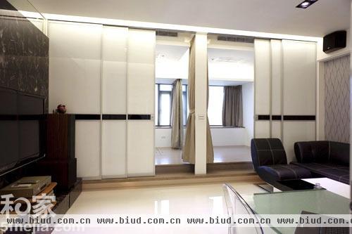 精英白领时尚小户型 黑白简约两室两厅（图）