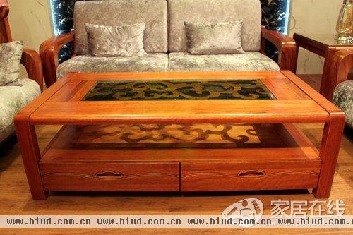新中式客厅装饰 晓月实木家具高贵典雅