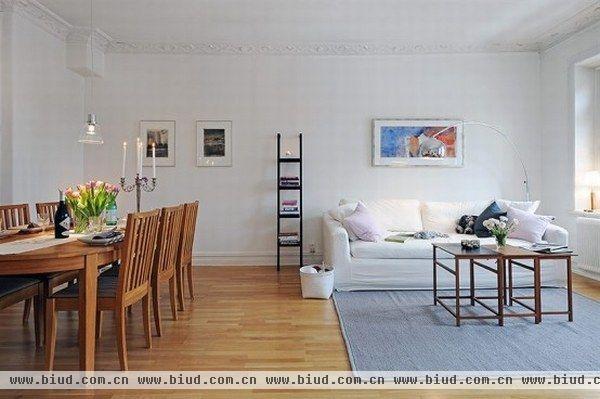 93平米极致两室两厅 木头主题简约公寓(图)