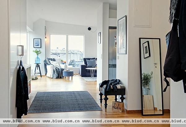 哥德堡华丽阁楼公寓 靓丽地板纯净北欧风(图)