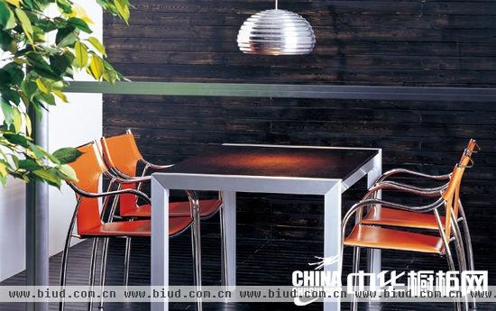 科宝·博洛尼橱柜-艾非罗-黑橡-Afro-Black Oak 餐桌椅