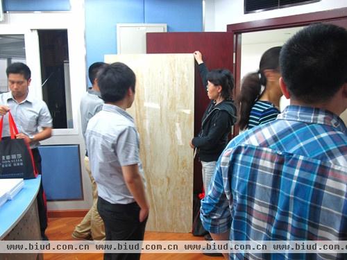 蒙娜丽莎薄瓷板中国五洲工程设计院产品交流会现场