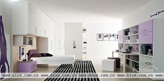 10款都市化卧室简约设计 时尚色彩衣柜