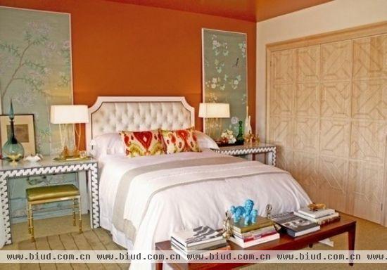 家居也流行色彩 16个橙色卧室装修设计