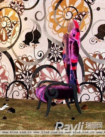 罗浮宫·意大利艺术家居年展：花鸟造型座椅