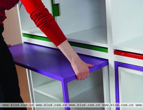 Smart space saving furniture by Orla Reynolds 3 Taking The Dining Chairs And Table Out Of The Bookcase