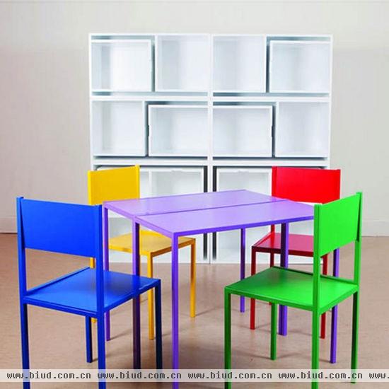 Smart space saving furniture by Orla Reynolds 4 Taking The Dining Chairs And Table Out Of The Bookcase