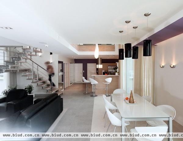 名家设计 波兰闪耀亮丽装饰的现代公寓（图）
