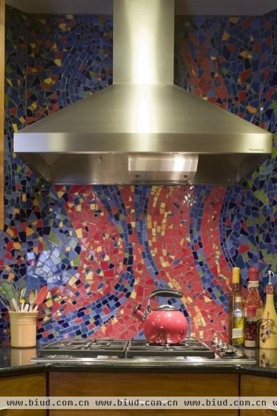 厨房也美丽 26个防溅板瓷砖拼接设计