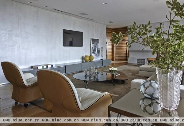 当舒适遇见时尚 巴西质朴地板宽敞LA公寓(图)