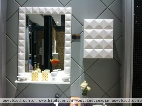 箭牌卫浴：前卫现代时尚3D奈丽系列浴室柜