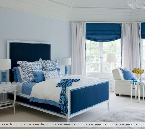 打造清爽精致空间 15款蓝色卧室设计（图）