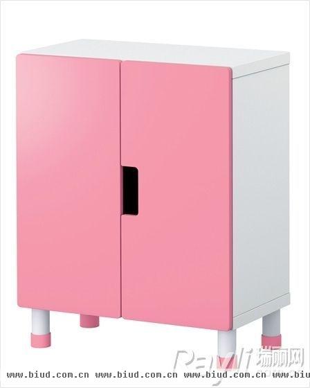IKEA宜家家居　粉色收纳柜