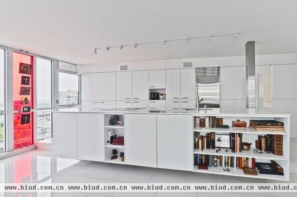 极致的空间设计感 加拿大简约白色公寓(组图)