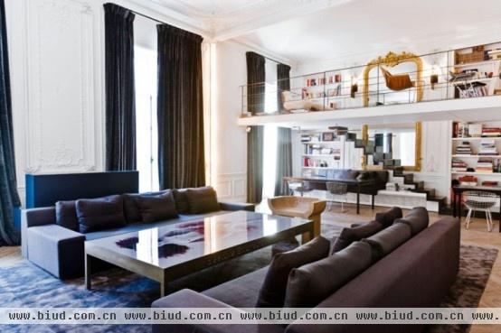 大师空间设计 充满凡尔赛魅力的巴黎公寓（图）