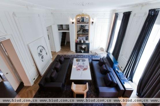 大师空间设计 充满凡尔赛魅力的巴黎公寓（图）