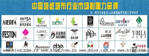 2012年度中国墙纸墙布行业市场影响力品牌