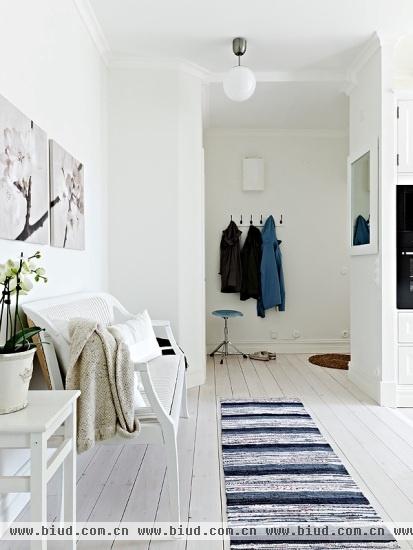 65平白色原生态公寓 北欧风格清凉来袭(组图)
