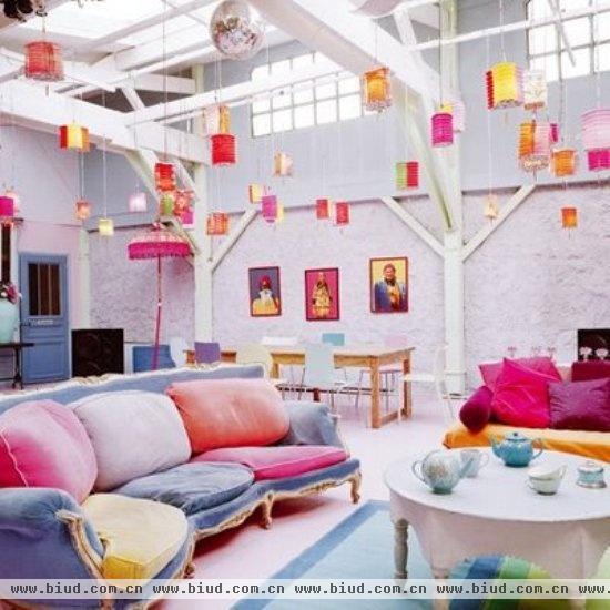 30款色彩缤纷的房间设计 家居迎来清凉日(图)