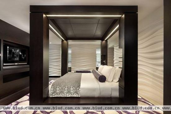 五星级的享受 25款超酷酒店式卧室设计(组图)