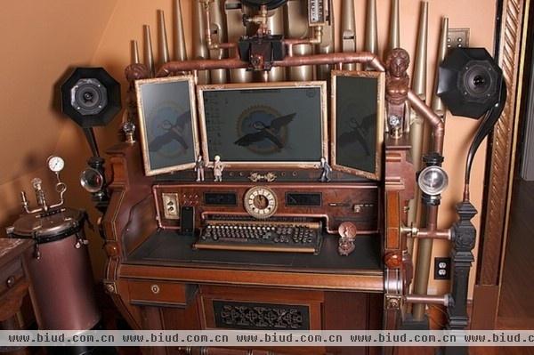 SOHO族生活 26个令人惊叹的蒸汽朋克书房设计