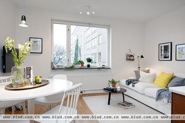 42平米瑞典小公寓 原木色地板点亮北欧风(图)