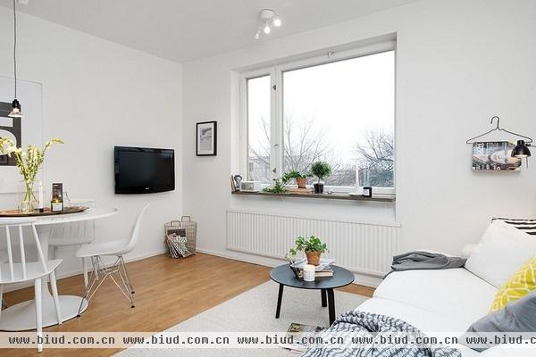 42平米瑞典小公寓 原木色地板点亮北欧风(图)