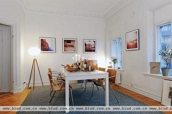 充满艺术氛围瑞典公寓 拼花地板百看不厌(图)