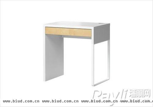 米克 书桌 73x50 白色/仿桦木