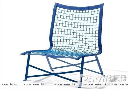 Lampert网格造型蓝色座椅 