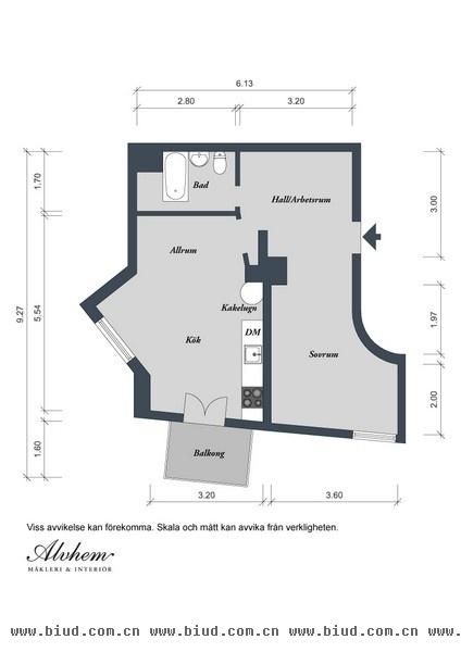 瑞典49平小公寓 炎炎夏日的清凉家装(组图)