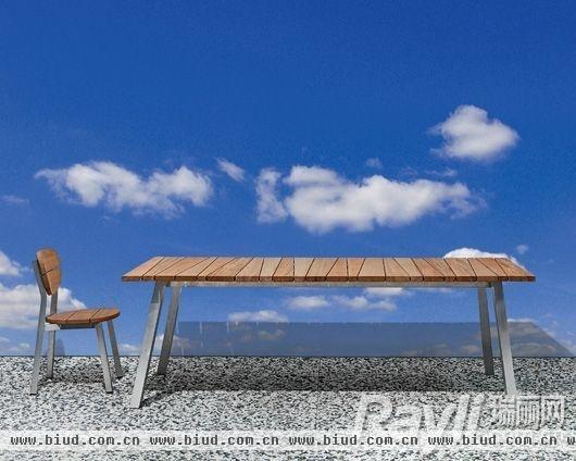 Gervasoni木条拼接桌椅