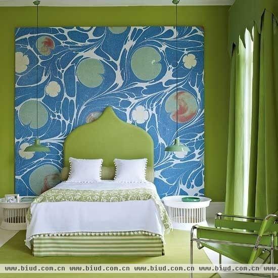 彩色床单吸引眼球 22款艳丽的卧室设计
