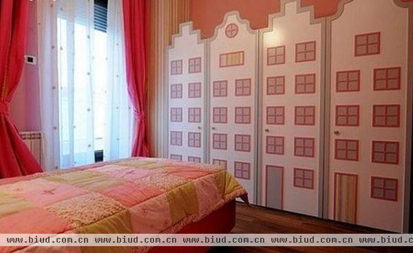 个性低调时尚三居室 粉嫩装扮可爱儿童房(图)