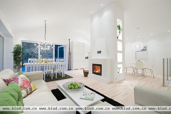 木地板营造居家气息 华美时尚的瑞典别墅(图)