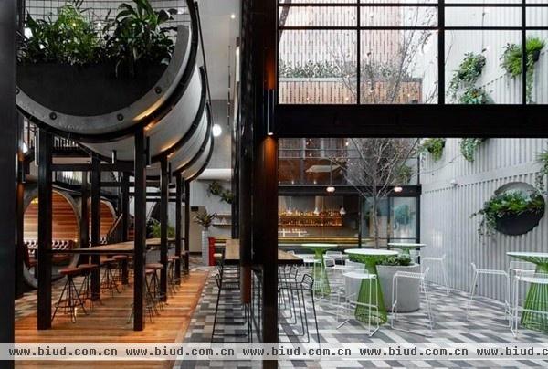 奇特的水泥管餐厅 墨尔本 Prahran酒店设计赏