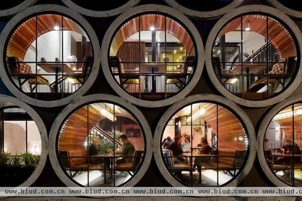 奇特的水泥管餐厅 墨尔本 Prahran酒店设计赏