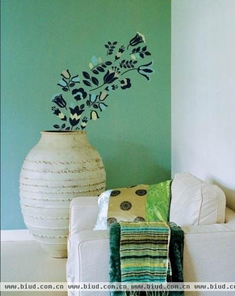 10款绿色壁纸为墙面换装 清凉在家中绽放(图)