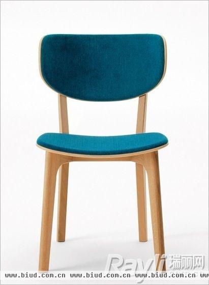 Maruni 蓝色木色座椅