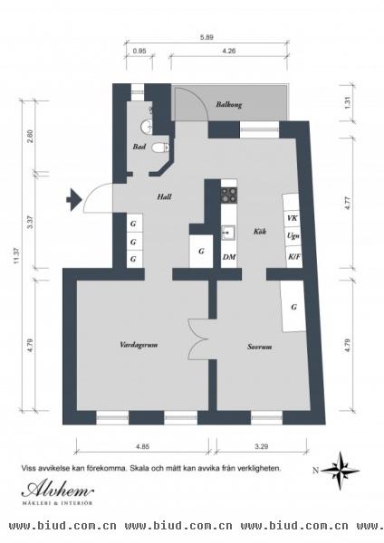 原木地板开放式装修 70平米超大空间设计(图)