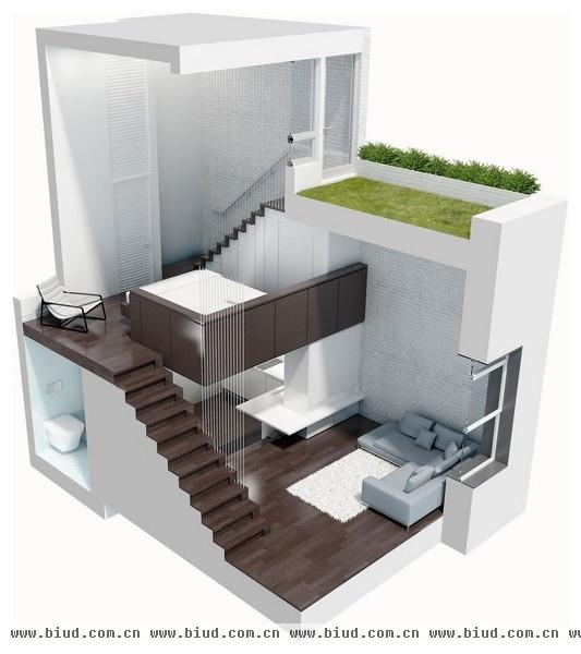 曼哈顿loft公寓大改造：42平的精致空间