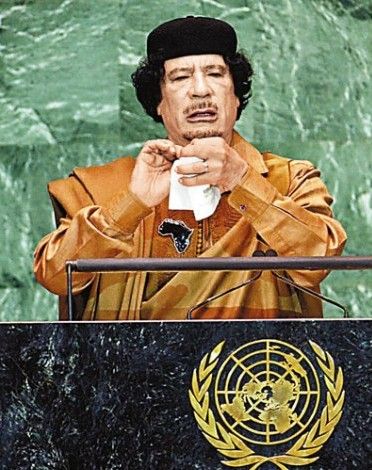 卡扎菲在联大上发言