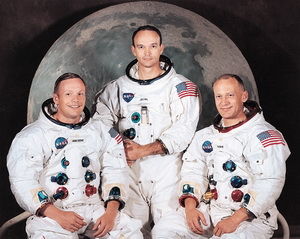 参与Apollo 11计划的三名宇航员。