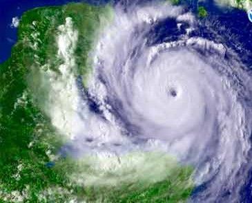 飓风的卫星图