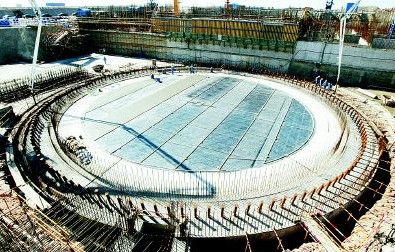 在建中的辽宁红沿河核电站