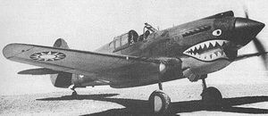 飞虎队援华作战的P-40战机
