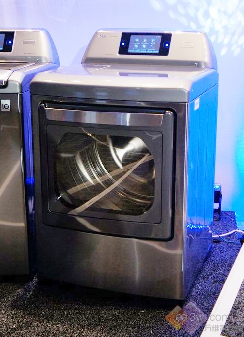 独立触摸液晶屏 LG CES展出新品洗衣机