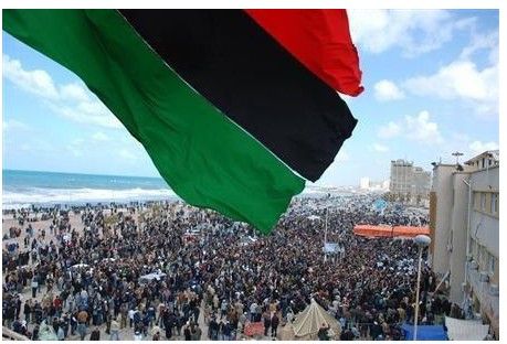 利比亚示威的人群